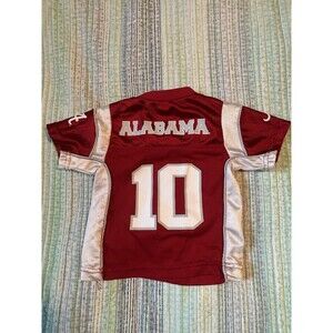 Alabama Crimson Tide NCAA #10 Baby Toddler Football Jersey Size 6-9 Months